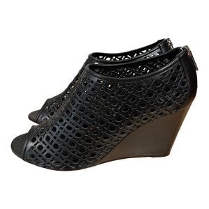 Aquatalia Shelly Perforated Wedge Heel